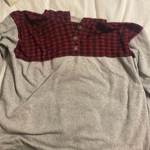Vintage Buffalo plaid hoodie
